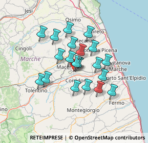 Mappa Via Primo e Giovanni Moretti, 62100 Piediripa MC, Italia (11.185)