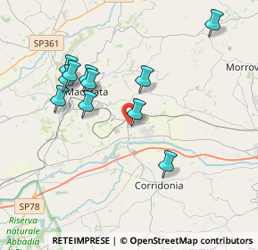 Mappa Via Primo e Giovanni Moretti, 62100 Macerata MC, Italia (3.79636)