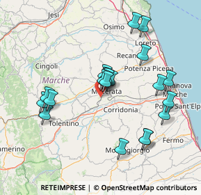 Mappa Via Salvatore Quasimodo, 62100 Macerata MC, Italia (14.9645)