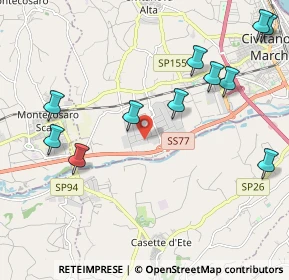 Mappa Via Giovanni Battista Pirelli, 62012 Zona Industriale MC, Italia (2.52273)