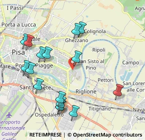 Mappa Via Martin Lutero, 56124 Pisa PI, Italia (2.25875)