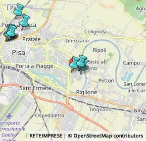 Mappa Via Martin Lutero, 56124 Pisa PI, Italia (2.71)