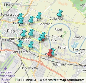 Mappa Via Martin Lutero, 56124 Pisa PI, Italia (1.76154)
