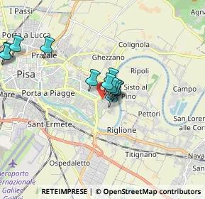 Mappa Via Martin Lutero, 56124 Pisa PI, Italia (1.48083)
