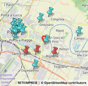 Mappa Via Martin Lutero, 56124 Pisa PI, Italia (2.4175)