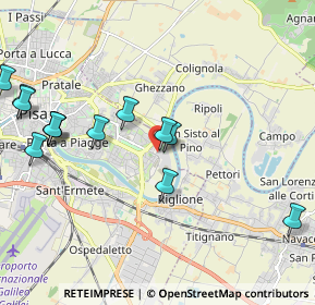 Mappa 2 Ospedale Cisanello, 56124 Pisa PI, Italia (2.39846)