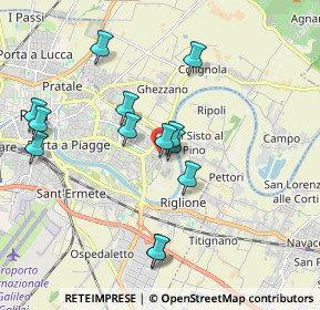 Mappa 2 Ospedale Cisanello, 56124 Pisa PI, Italia (1.85077)