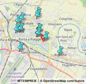 Mappa Via Lombardia, 56124 Pisa PI, Italia (1.81714)