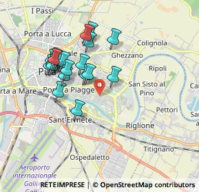 Mappa Via Lombardia, 56124 Pisa PI, Italia (1.735)