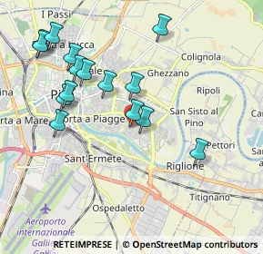 Mappa Via Lombardia, 56124 Pisa PI, Italia (2.08267)