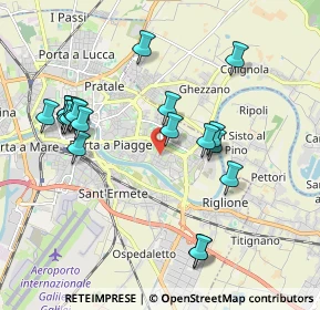 Mappa Via Lombardia, 56124 Pisa PI, Italia (2.0765)