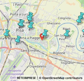 Mappa Via Lombardia, 56124 Pisa PI, Italia (2.56833)
