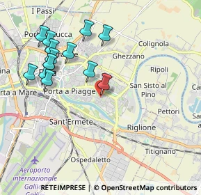 Mappa Via Lombardia, 56124 Pisa PI, Italia (2.14786)