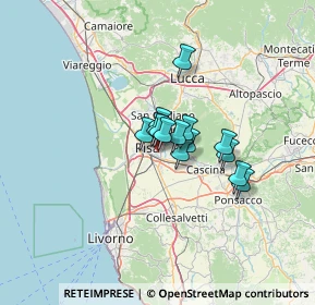 Mappa Via Lombardia, 56124 Pisa PI, Italia (7.52929)