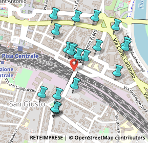 Mappa Cavalcavia San Giusto, 56121 Pisa PI, Italia (0.247)