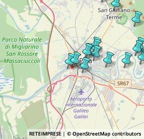 Mappa Via Chiassatello, 56121 Pisa PI, Italia (5.2055)