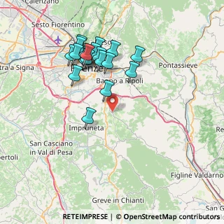 Mappa SP 56 del Brollo e Poggio Alla Croce, 50012 Bagno a Ripoli FI, Italia (7.6645)
