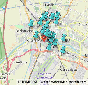 Mappa Via Quarantola, 56121 Pisa PI, Italia (1.2005)