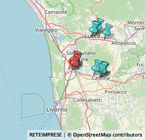 Mappa Via Quarantola, 56121 Pisa PI, Italia (10.3625)