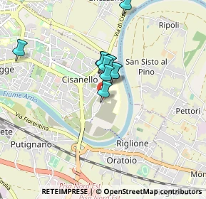 Mappa Via di Piaggia, 56124 Pisa PI, Italia (0.61727)
