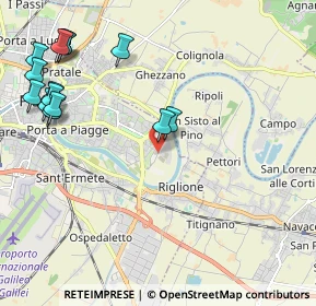 Mappa Via di Piaggia, 56124 Pisa PI, Italia (2.74643)