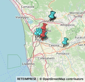 Mappa Via di Piaggia, 56124 Pisa PI, Italia (9.86857)