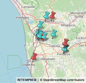Mappa Via di Piaggia, 56124 Pisa PI, Italia (10.30867)