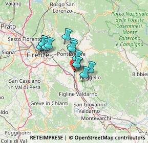 Mappa Localita Pian Dellisola, 50067 Rignano sull'Arno FI, Italia (9.36462)