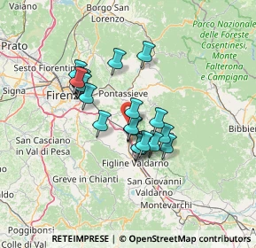 Mappa Localita Pian Dellisola, 50067 Rignano sull'Arno FI, Italia (10.7635)