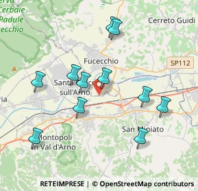 Mappa Via Cavasonno San Pierino, 50054 Fucecchio FI, Italia (3.88091)