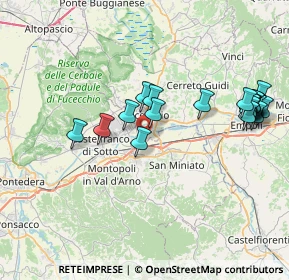 Mappa Via Cavasonno San Pierino, 50054 Fucecchio FI, Italia (8.506)