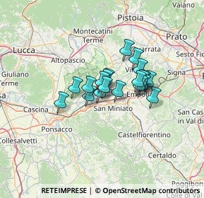 Mappa Via Cavasonno San Pierino, 50054 Fucecchio FI, Italia (8.6215)