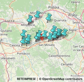 Mappa Via Cavasonno San Pierino, 50054 Fucecchio FI, Italia (10.7295)