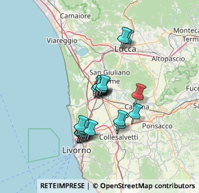 Mappa Via Guglielmo Marconi, 56121 Pisa PI, Italia (10.9125)