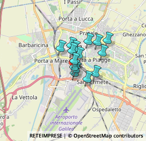 Mappa Via Guglielmo Marconi, 56121 Pisa PI, Italia (0.96333)