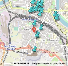 Mappa Via Guglielmo Marconi, 56121 Pisa PI, Italia (0.5645)