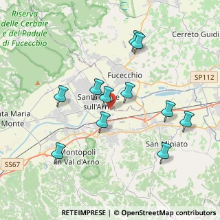Mappa Via Arginale Est, 56028 San Miniato PI, Italia (3.85273)