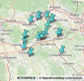 Mappa Via Arginale Est, 56028 San Miniato PI, Italia (12.169)