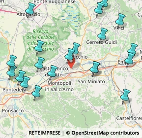 Mappa Via Arginale Est, 56028 San Miniato PI, Italia (10.1995)