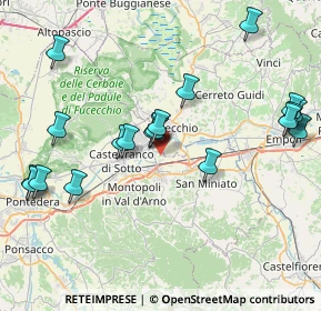 Mappa Via Arginale Est, 56028 San Miniato PI, Italia (8.8705)
