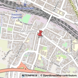 Mappa Via dell'Aeroporto, 14, 56121 Pisa, Pisa (Toscana)
