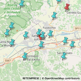 Mappa Via Leonardo da Vinci, 56028 Santa Croce sull'Arno PI, Italia (5.29313)
