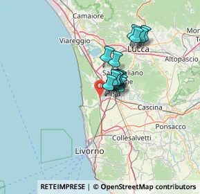 Mappa Autostrada Azzurra, 56122 Pisa PI, Italia (9.22786)