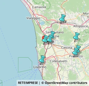 Mappa Autostrada Azzurra, 56122 Pisa PI, Italia (25.34455)