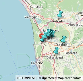 Mappa Autostrada Azzurra, 56122 Pisa PI, Italia (7.81083)