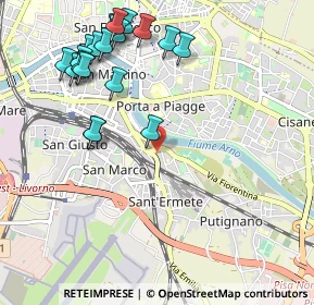 Mappa Via della Vecchia Tranvia, 56121 Pisa PI, Italia (1.234)