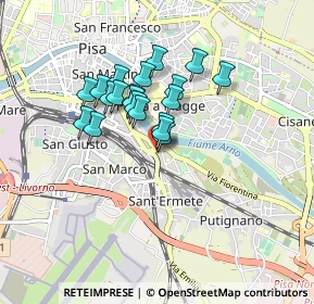 Mappa Via della Vecchia Tranvia, 56121 Pisa PI, Italia (0.6575)