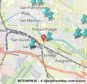 Mappa Via della Vecchia Tranvia, 56121 Pisa PI, Italia (1.25727)