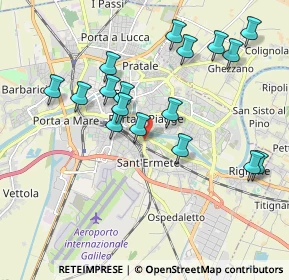 Mappa Via della Vecchia Tranvia, 56121 Pisa PI, Italia (1.99235)