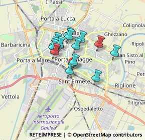 Mappa Via della Vecchia Tranvia, 56121 Pisa PI, Italia (1.31)